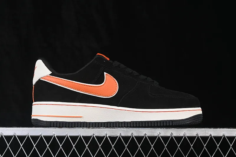 All Categories Nk Air Force 1 Air Force Series Nk Air Force 1 Low Air Force Low Nike Air Force 1'07 Low Black Orange Trend Air Force One Low Casual Shoes FV3694-107